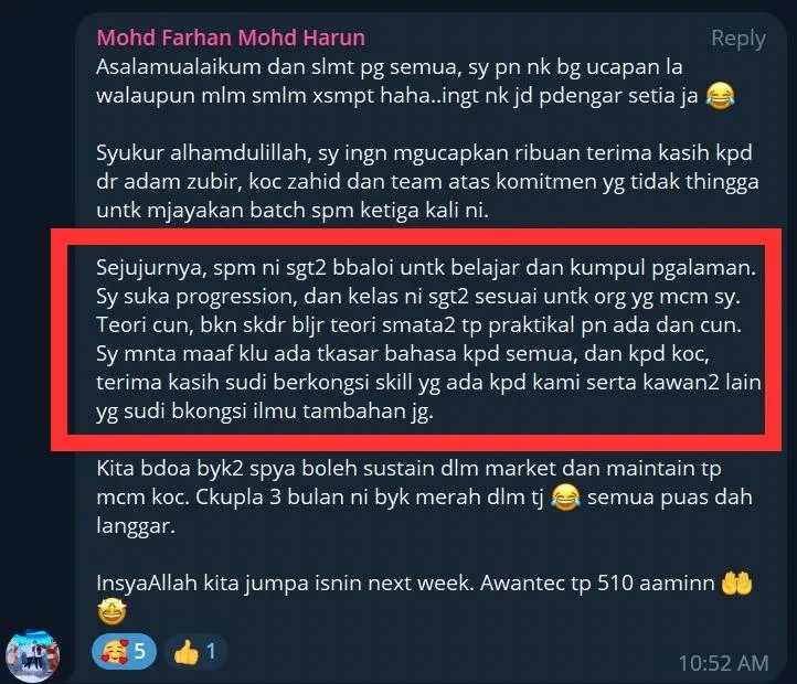 Testimoni Mohd Farhan: SPM berbaloi untuk belajar